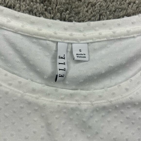 ELLE Size Small Professional Blouse Business Suit Shirt White - Picture 5 of 5